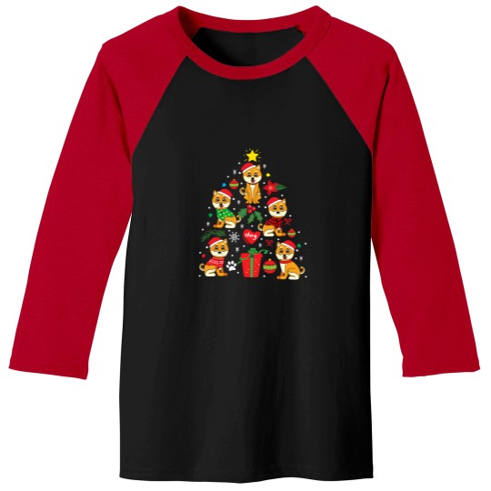 Discover Akita Dog Christmas Ornament Tree Baseball Tees