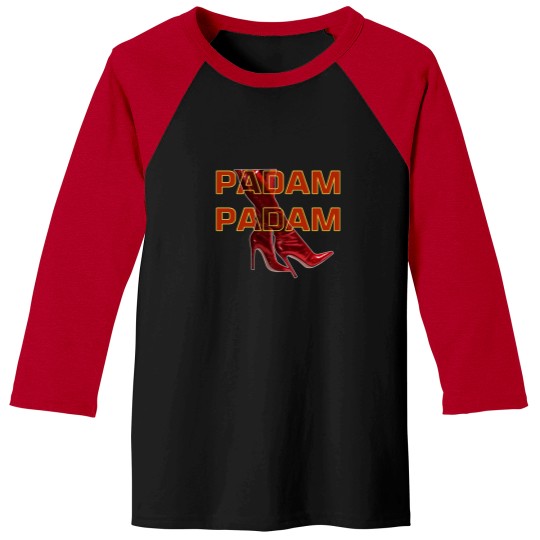 Discover PADAM PADAM Red Fierce Boots Short Sleeve Baseball Tees