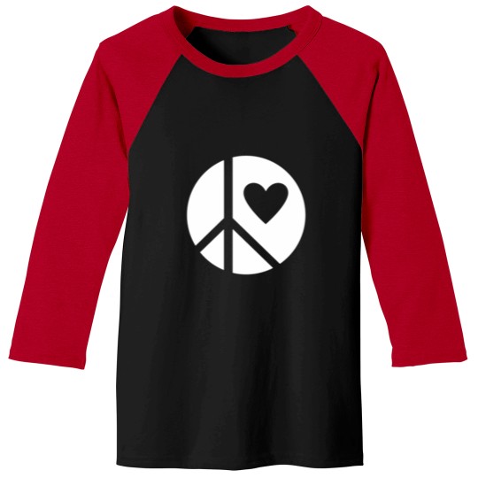 Discover Peace and love Baseball Tees