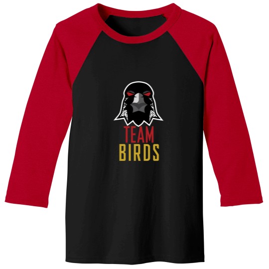 Discover Angry Team Birds Baseball Tees