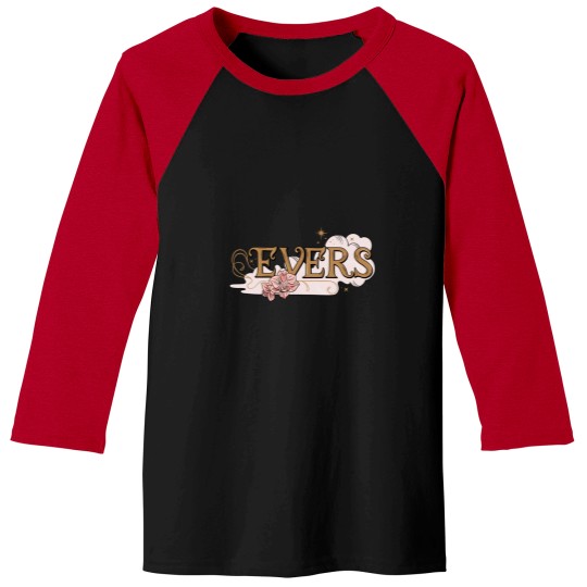 Discover The School for Good and Evil The Evers Pink Floral Fantasy Logo Baseball Tees