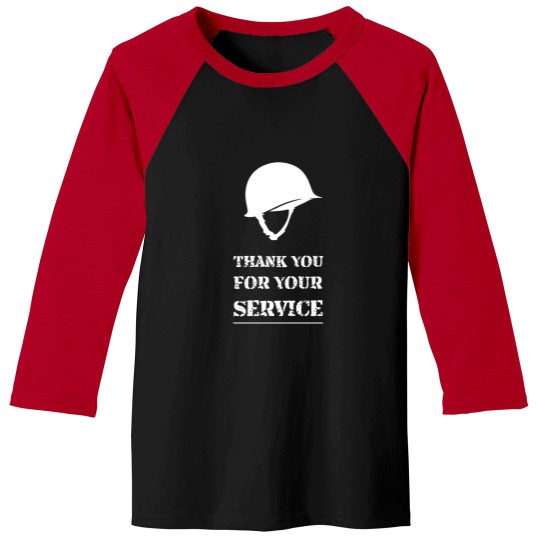 Discover Thank You For Your Service Patriotic Veterans Day. Baseball Tees