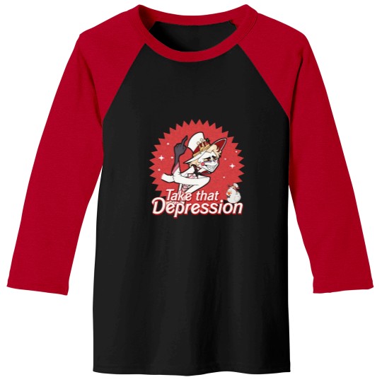 Discover Take That Depression Baseball Tee
