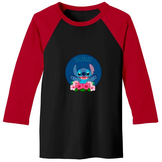 Discover Ohana Stitch Baseball Tee