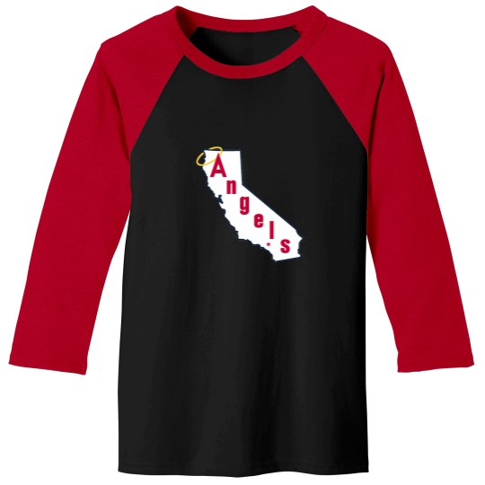 Discover Throwback California Angels Baseball Logo Baseball Tees