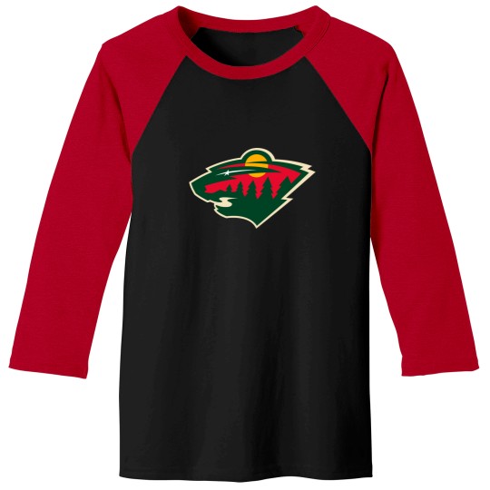 Discover Minnesota Wild Logo Baseball Tees