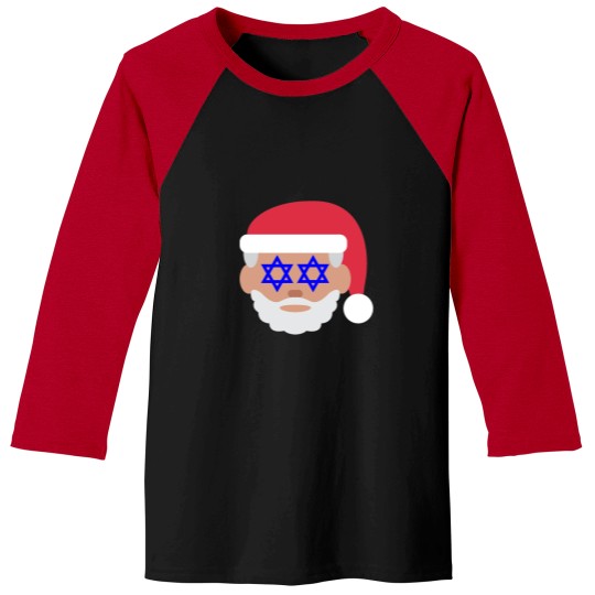 Discover Christmukkah Santa Claus Emoji Baseball Tees