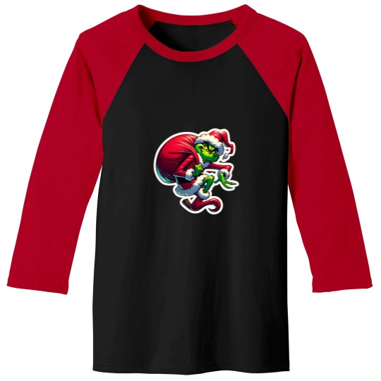 Discover Cute Funny Character Christmas Baseball Tee - Fun Xmas Design