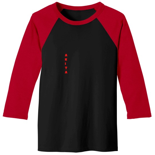 Discover Akita T- Baseball Tees Akita Design T- Baseball Tees