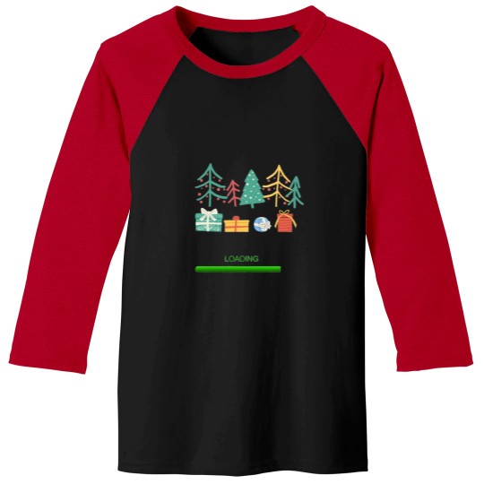 Discover Xmas Loading Baseball Tees
