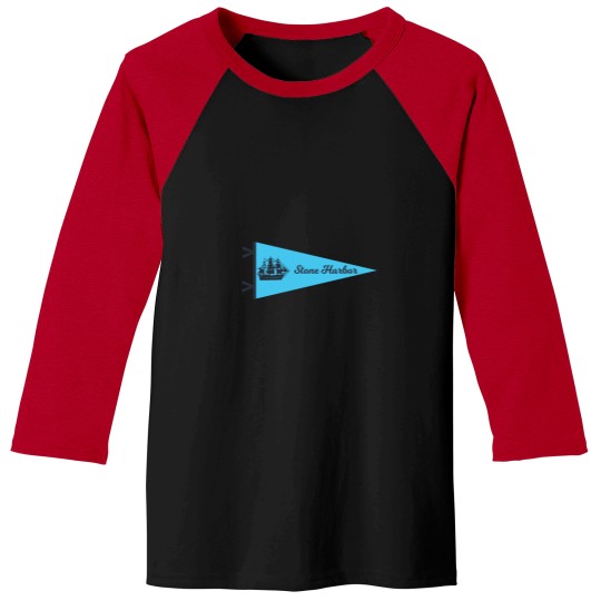 Discover Vintage Stone Harbor NJ Pennant Baseball Tees