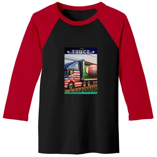 Discover Truck World Baseball Tees