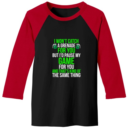 Discover Id Pause My Game Funny Gamer T Shirt Baseball Tees