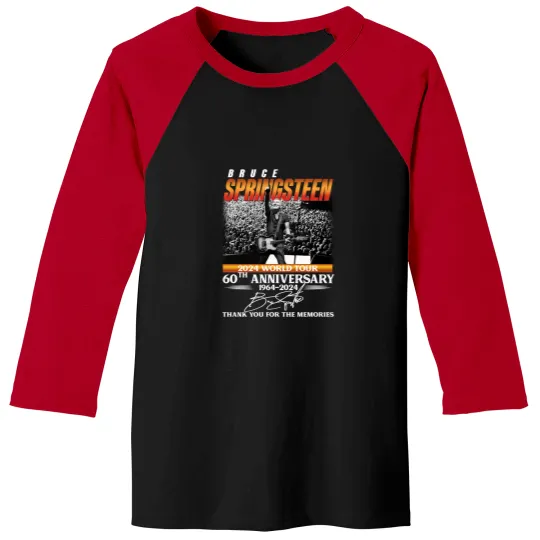 Discover Bruce Springsteen 2024 Tour Baseball Tees, Bruce Springsteen 60th Anniversary