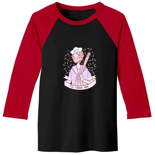 Discover Ice Cream Mom Baseball Tees