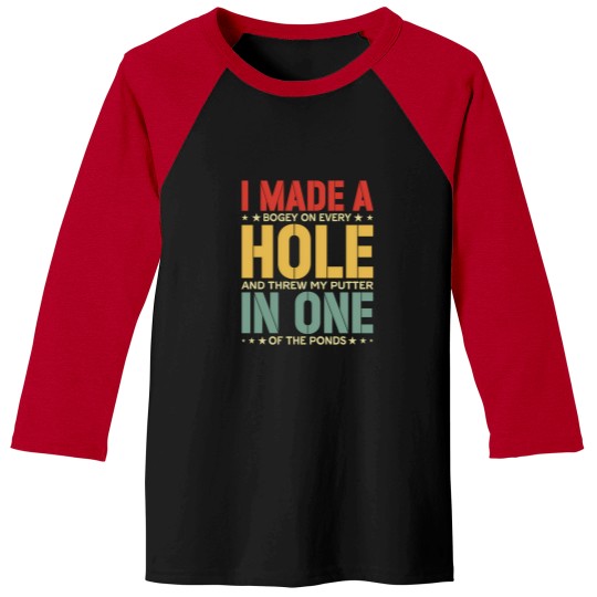 Discover Funny Golf Baseball Tee for Bogey Enthusiasts