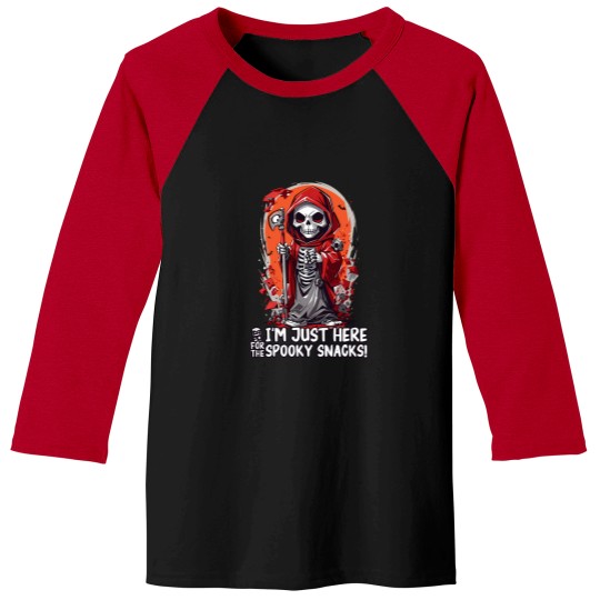Discover Spooky Snacks   Hip Hop Halloween 1 Baseball Tees