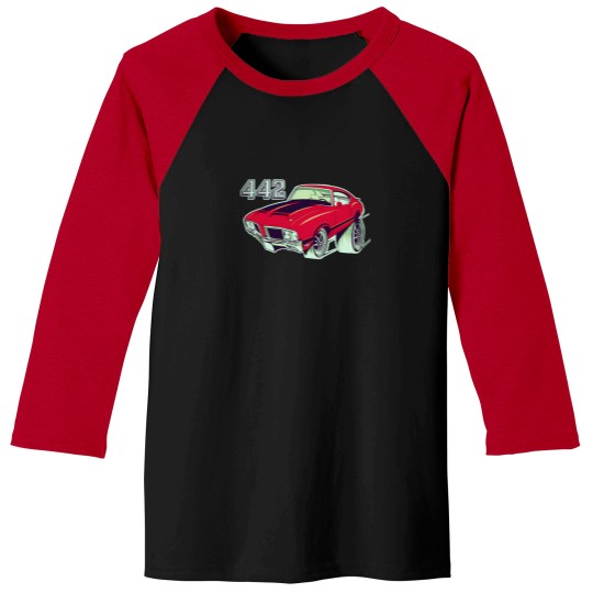 Discover 1970 1971 1972 Olds 442 Cutlass Hardtop Hot Rod Baseball Tees