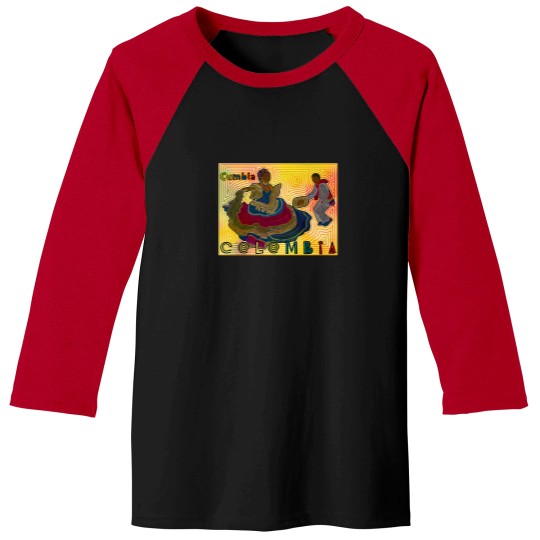 Discover Cumbia Colombia Baseball Tees