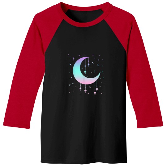 Discover Pastel Moon Kawaii Pastel Goth Baseball Tees