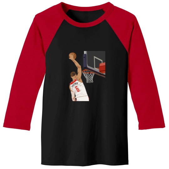 Discover Kristaps Porzingis Slam Dunks Baseball Tees