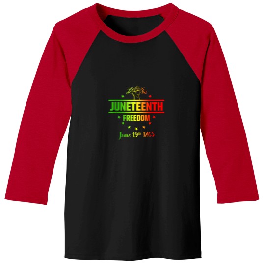Discover Juneteenth Freedom American African Black Histor Baseball Tees
