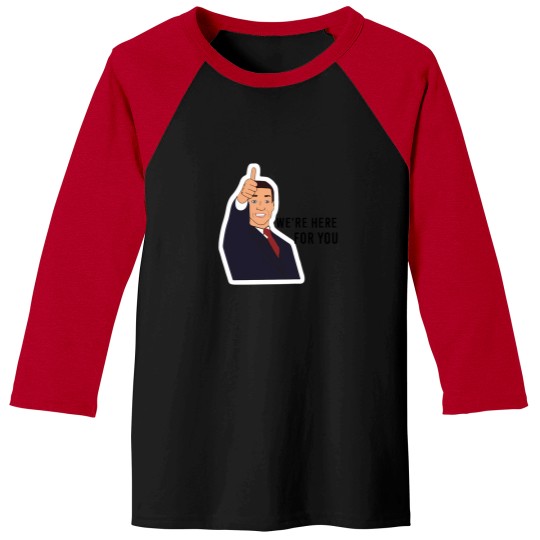 Discover Tom Succession Tv Show WeRe Here For You Baseball Tees
