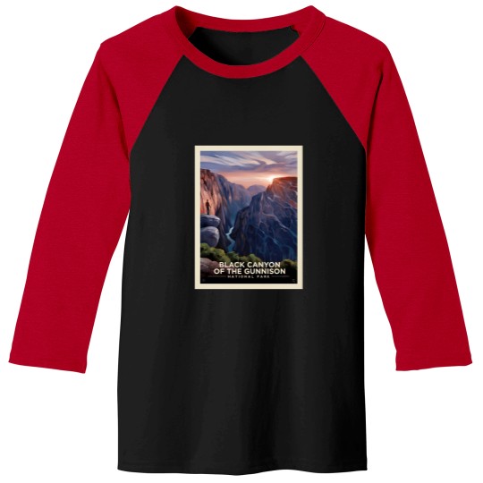 Discover Black Canyon Of The Gunnison National Park Baseball Tees