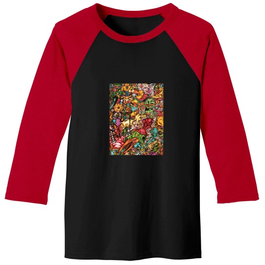 Discover mr bungle-sleeve cover Graphic Baseball Tees