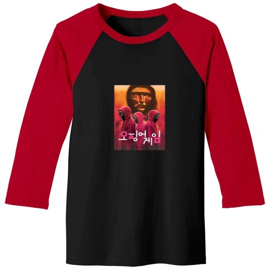 Discover Squid Cosplay Three Masked Guards Fan Art Poster Classic T-Shirt Baseball Tees