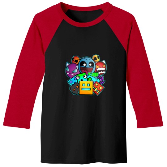 Discover Geometric Dash Classic T-Shirt Baseball Tees