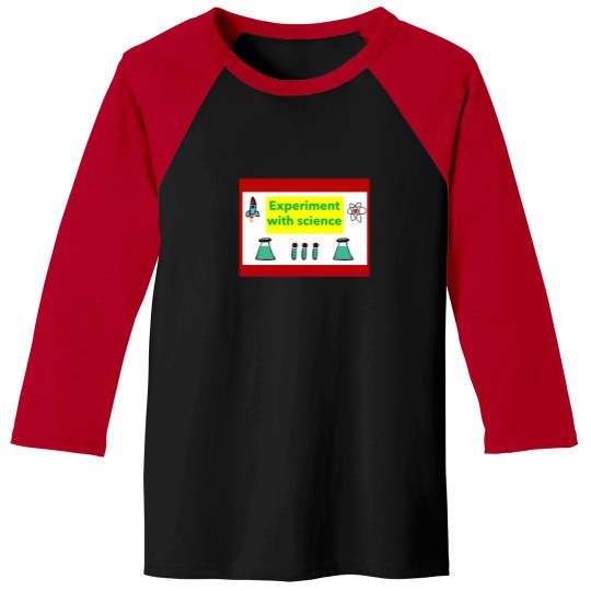 Discover Experiment With Science Baseball Tees