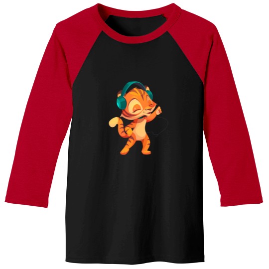 Discover Musical Tiger Baseball Tees