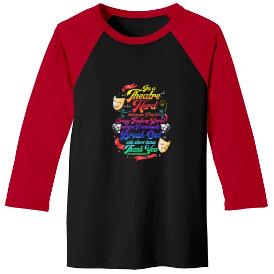 Discover Theatre Nerd Musical Broadway Actor Theater Thespian Gift Baseball Tees