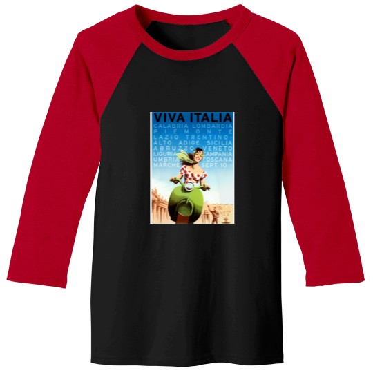Discover Vintage Italy Travel Baseball Tees