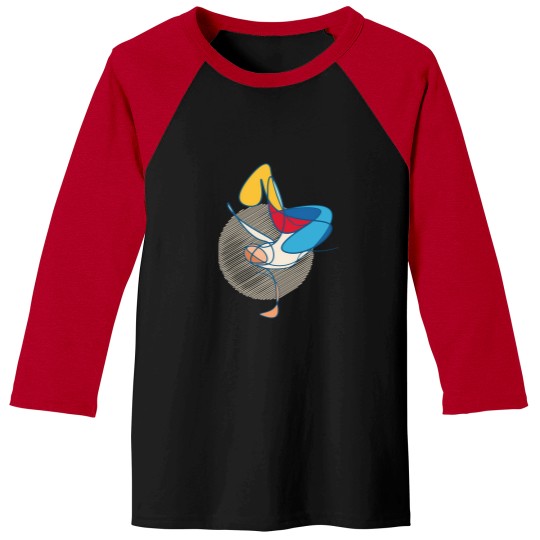 Discover Abstract Hip Hop Dancer Baseball Tees