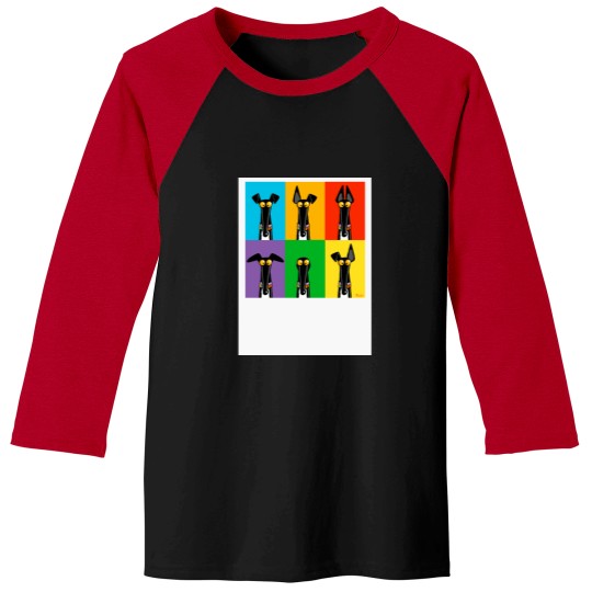 Discover Greyhound Semaphore Baseball ¾ Sleeve T-Shirt Baseball Tees