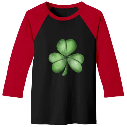 Discover Watercolor Clover Painting Clip Art St Patricks Illustration Baseball Tees