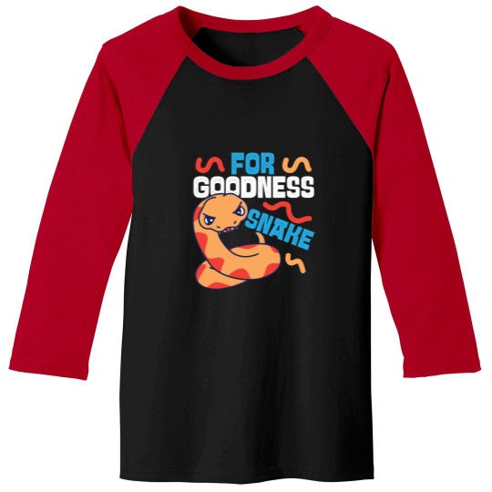 Discover Snake Serpent Pun For Goodness Baseball Tees