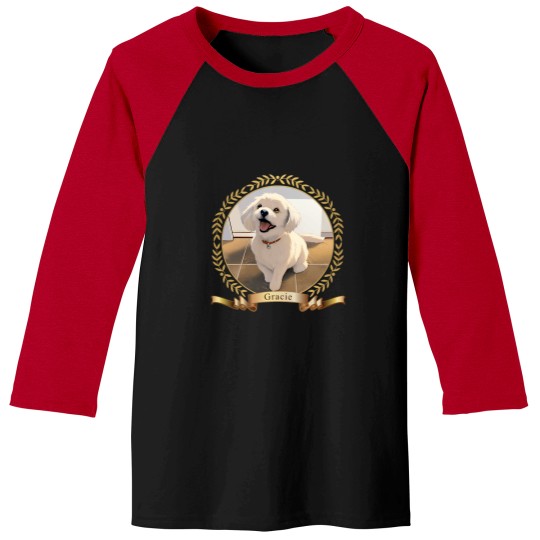 Discover Loveable Gracie Smiling Active T-Shirt Baseball Tees