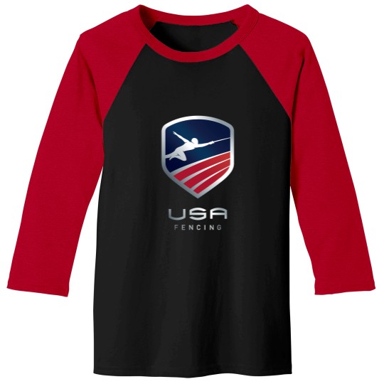 Discover Usa Fencing Baseball Tees