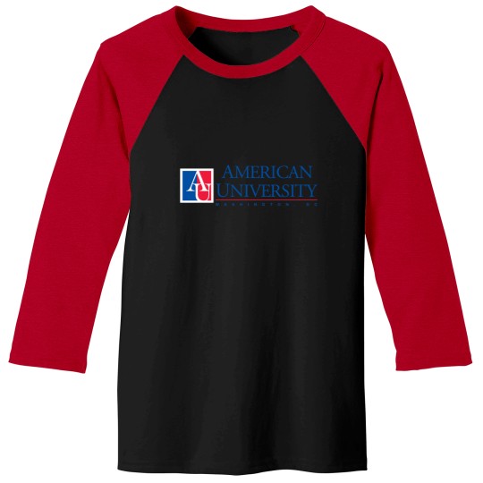 Discover American University Logo Baseball Tees