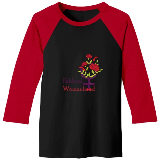 Discover Floral Biblical Womanhood as a Gift for her Baseball Tees