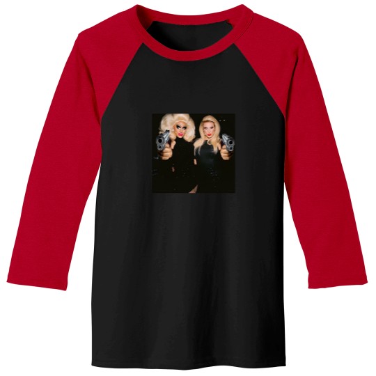 Discover Trixie  Katya   Behind The Scenes   Dangerous Woman Meme Baseball Tees