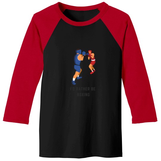 Discover ID Rather Be Boxing 8 Baseball Tees