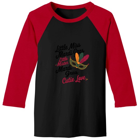 Discover little miss mister mardi gras cute mardi gras Baseball Tees