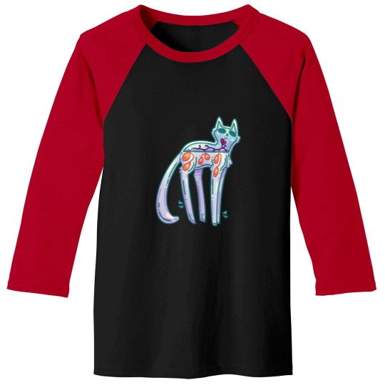 Discover Alien Cat Vase 6054 Baseball Tees
