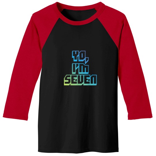 Discover Yo Im Seven Funny Cool 7 Year Old Birthday Baseball Tees