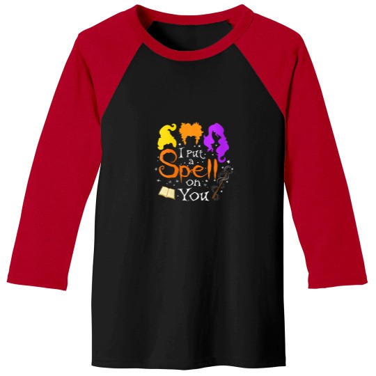 Discover Womens Halloween Scary Costume I Put a Spell On Baseball Tees