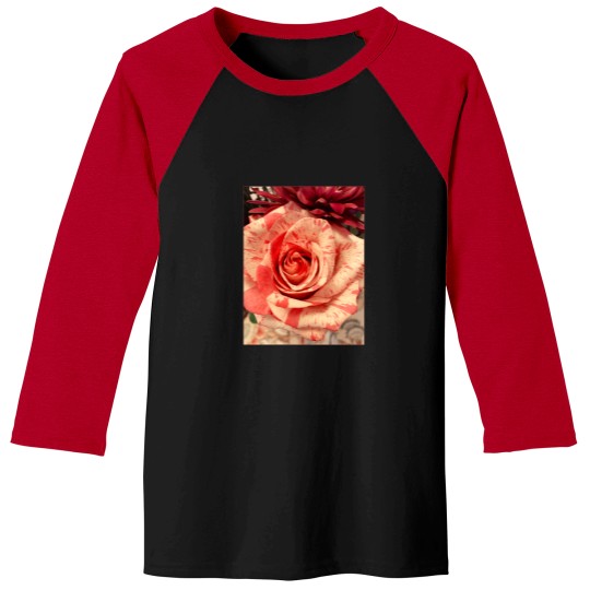 Discover Portland Orange Rose Baseball Tees